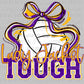 Lady Jacket Tough Volleyball Gold Purple Mascot Ready to Press Transfer DTF Transfer Sublimation Transfer