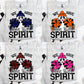 Pick Your Mascot Pick Your Color Ghost Cheerleader We Have Spirit Ready to Press Transfer DTF Transfer Sublimation Transfer (Copy)