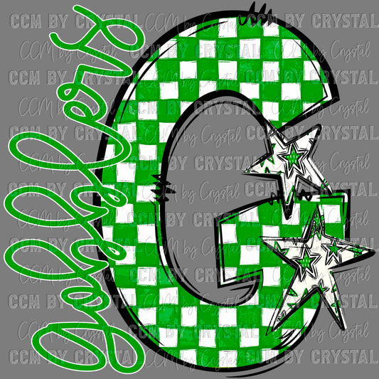G Gobblers Mascot Sports Ready to Press Transfer DTF Transfer Sublimation Transfer
