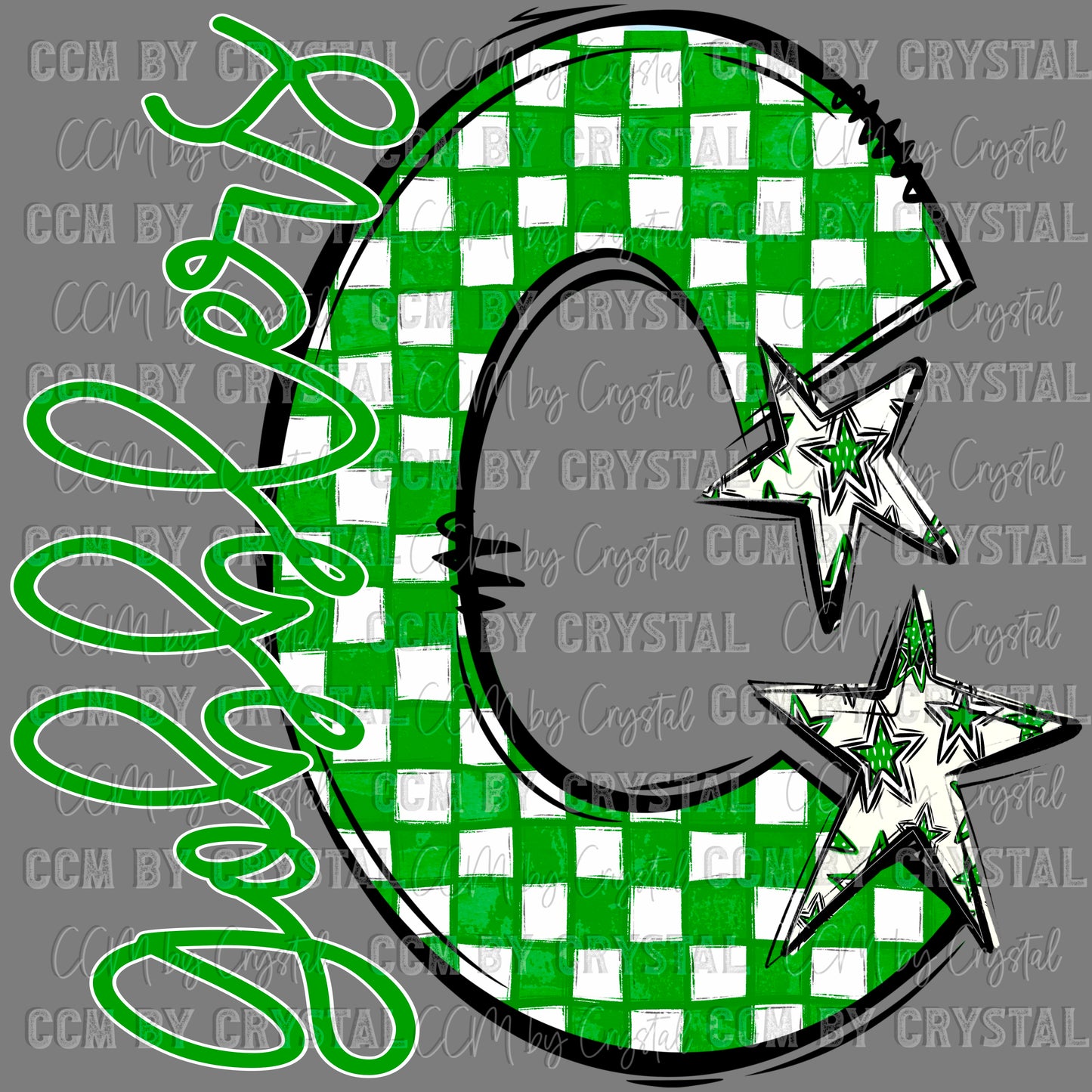 C Gobblers Mascot Sports Ready to Press Transfer DTF Transfer Sublimation Transfer