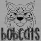Bobcats Doodle Mascot Sports Ready to Press Transfer DTF Transfer Sublimation Transfer
