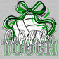 Gobbler Tough Volleyball Green Mascot Sports Ready to Press Transfer DTF Transfer Sublimation Transfer
