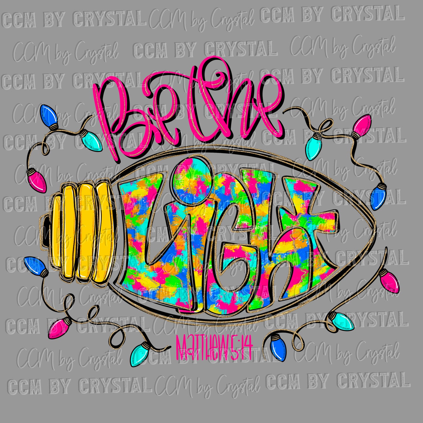 Be the Light Christian Christmas Ready to Press Transfer DTF Transfer Sublimation Transfer