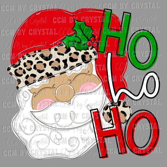 Ho Ho Ho Santa Christmas Ready to Press Transfer DTF Transfer Sublimation Transfer