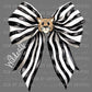 Wildcats Black and White Bow Mascot Ready to Press Transfer DTF Transfer Sublimation Transfer