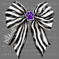 Wildcats Black and White Bow Mascot Purple Paw Ready to Press Transfer DTF Transfer Sublimation Transfer