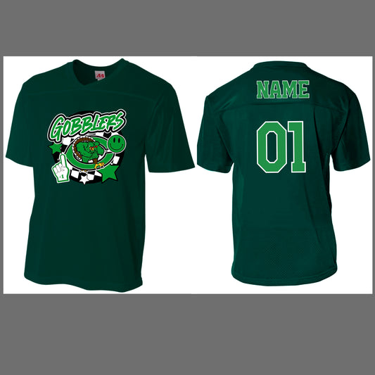 Adult Gobblers Mascot Personalized Football Jersey