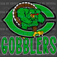 Cuero Gobblers Mascot Ready to Press Transfer DTF Transfer Sublimation Transfer
