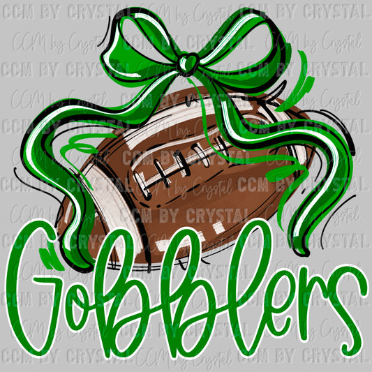 Cuero Gobblers Football Bow Mascot Ready to Press Transfer DTF Transfer Sublimation Transfer