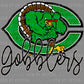 Cuero Gobblers Faux Glitter Mascot Ready to Press Transfer DTF Transfer Sublimation Transfer