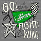 Go Fight Win Gobblers Mascot Ready to Press Transfer DTF Transfer Sublimation Transfer