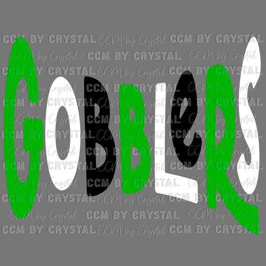 Gobblers Mascot Sports Ready to Press Transfer DTF Transfer Sublimation Transfer