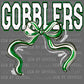 Gobblers Bow Mascot Ready to Press Transfer DTF Transfer Sublimation Transfer