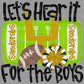 Sand crabs Let’s Hear It for the Boys Mascot Ready to Press Transfer DTF Transfer Sublimation Transfer