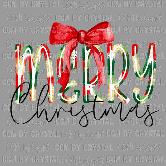 Merry Christmas Ready to Press Transfer DTF Transfer Sublimation Transfer