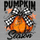 Pumpkin Season Fall Ready to Press Transfer DTF Transfer Sublimation Transfer