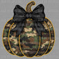 Camo Pumpkin Fall Ready to Press Transfer DTF Transfer Sublimation Transfer
