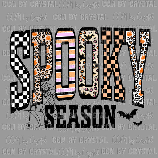 Spooky Season Fall Halloween Ready to Press Transfer DTF Transfer Sublimation Transfer