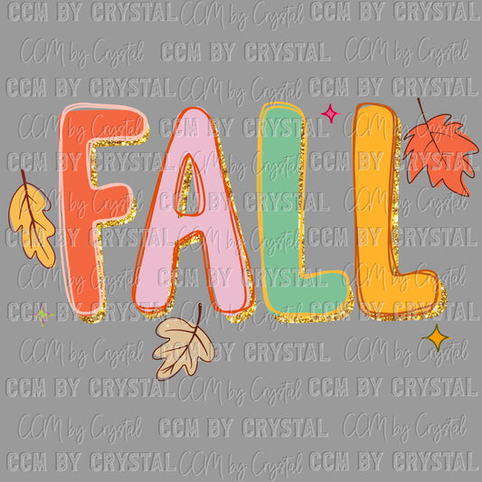 Fall Leaves Ready to Press Transfer DTF Transfer Sublimation Transfer