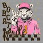 Bobcat Pride Peace Sign Colorful Mascot Ready to Press Transfer DTF Transfer Sublimation Transfer