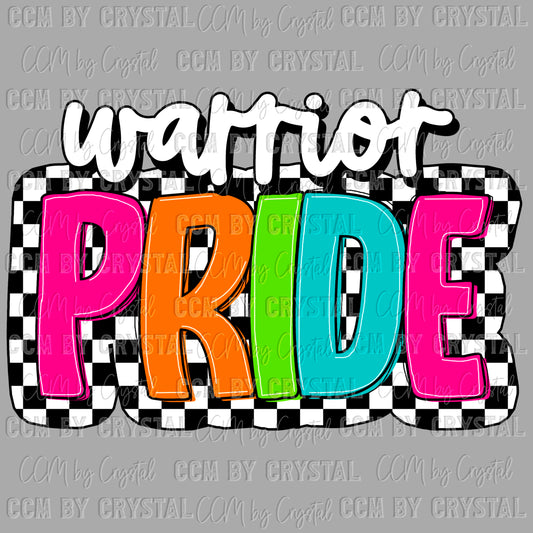 Warriors Pride colorful Sports Mascot Ready to Press Transfer DTF Transfer Sublimation Transfer