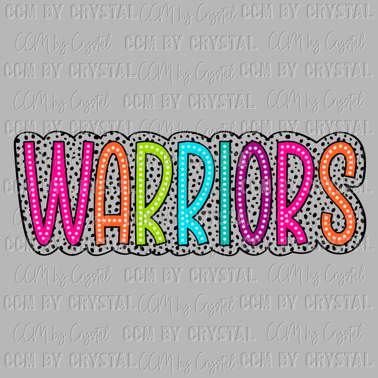 Warriors colorful Sports Mascot Ready to Press Transfer DTF Transfer Sublimation Transfer