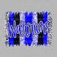 Warriors Blue Sports Mascot Ready to Press Transfer DTF Transfer Sublimation Transfer