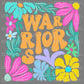 Warriors colorful Floral Sports Mascot Ready to Press Transfer DTF Transfer Sublimation Transfer