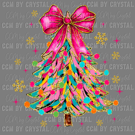 Christmas Tree Ready to Press Transfer DTF Transfer Sublimation Transfer