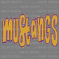 Mustangs Gold Purple Mascot Ready to Press Transfer DTF Transfer Sublimation Transfer