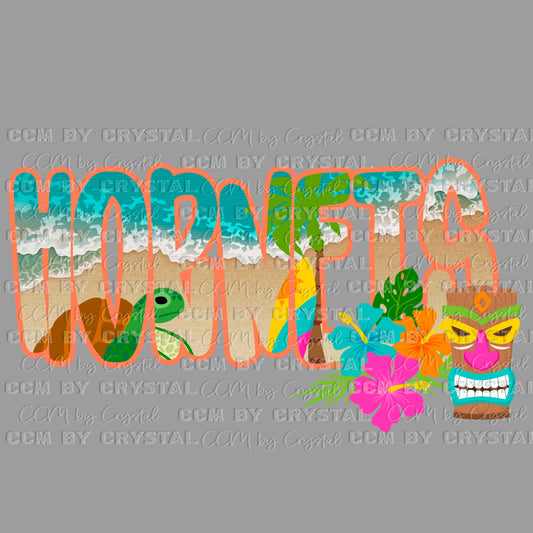 Hornets Luau Hawaiian Dress Up days Ready to Press Transfer DTF Transfer Sublimation Transfer