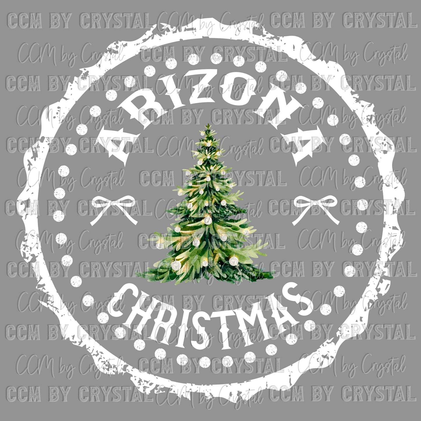 Personalized State Christmas Stamp Ready to Press Transfer DTF Transfer