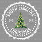 Personalized State Christmas Stamp Ready to Press Transfer DTF Transfer