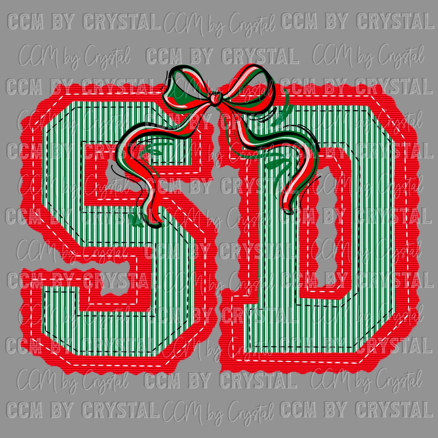 Personalized Christmas State Abbreviation Ready to Press Transfer DTF Transfer Sublimation Transfer