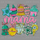 Christmas Ornament Mama Ready to Press Transfer DTF Transfer Sublimation Transfer