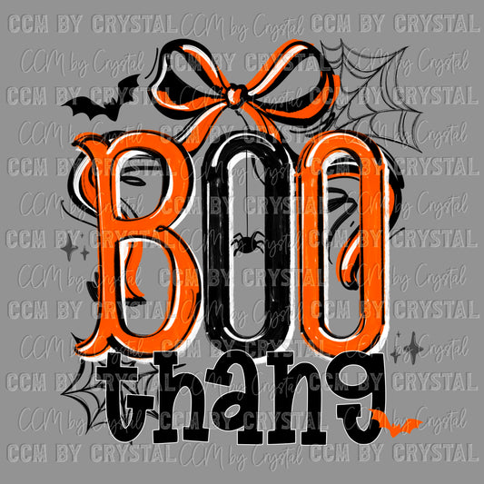 Boo Thang Halloween Ready to Press Transfer DTF Transfer Sublimation Transfer