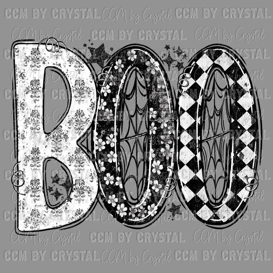 Boo Halloween Ready to Press Transfer DTF Transfer Sublimation Transfer