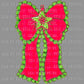 Christmas Bow Ready to Press Transfer DTF Transfer Sublimation Transfer