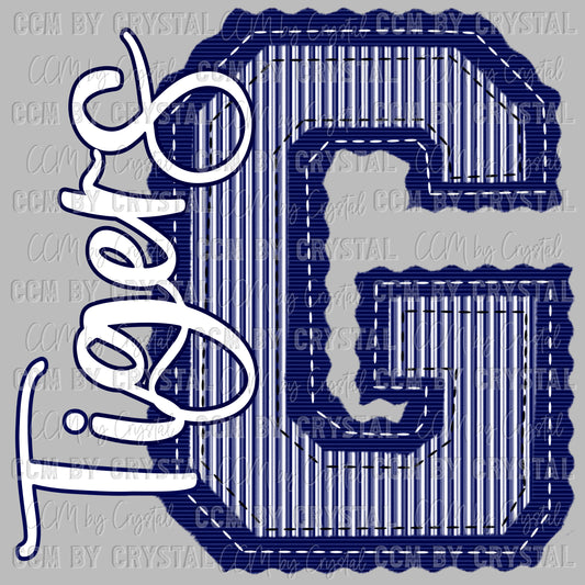 G Tigers Seersucker Ready to Press Transfer DTF Transfer Sublimation Transfer