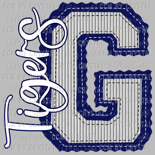 G Tigers Seersucker Ready to Press Transfer DTF Transfer Sublimation Transfer