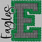 Personalized Seersucker Letter Mascot Ready to Press Transfer DTF Transfer Sublimation Transfer