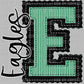 Personalized Seersucker Letter Mascot Ready to Press Transfer DTF Transfer Sublimation Transfer