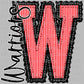 Personalized Seersucker Letter Mascot Ready to Press Transfer DTF Transfer Sublimation Transfer