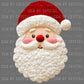 Santa Faux Yarn Christmas Ready to Press Transfer DTF Transfer Sublimation Transfer