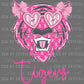 Tigers Pink Breast Cancer Awareness Ready to Press Transfer DTF Transfer Sublimation Transfer