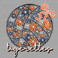 Floral Tigerettes Volleyball Ready to Press Transfer DTF Transfer Sublimation Transfer