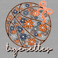 Floral Tigerettes Basketball Ready to Press Transfer DTF Transfer Sublimation Transfer