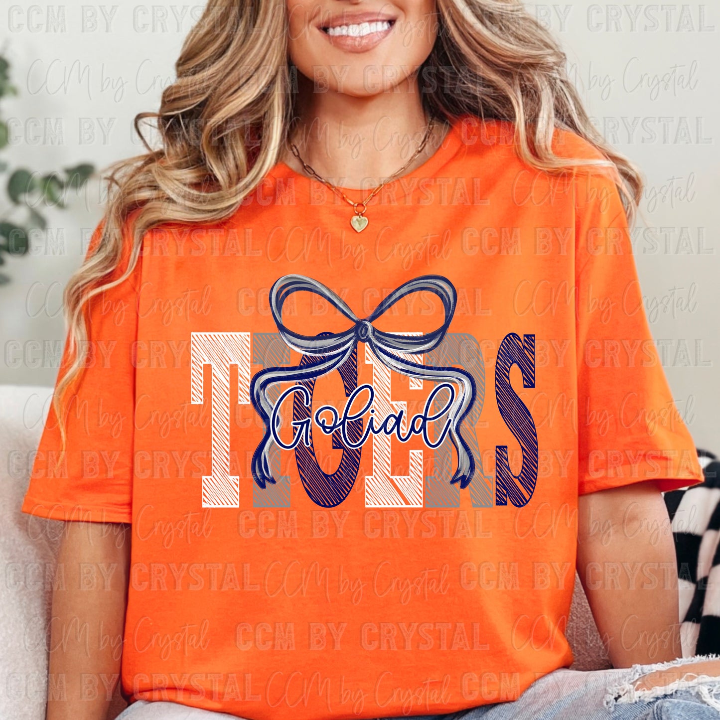 Goliad Tigers Bow Orange T-Shirt