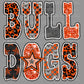 Bulldogs Orange Mascot Ready to Press Transfer DTF Transfer Sublimation Transfer