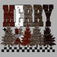 Merry Christmas Trees Winter Ready to Press Transfer Instant Peel DTF Transfer Sublimation Transfer